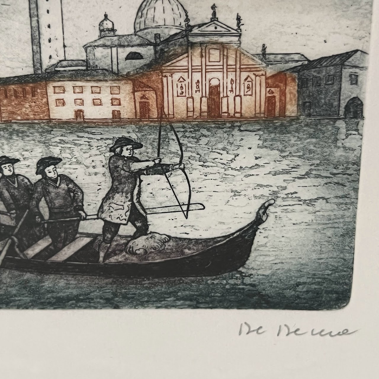 Signed Venetian Etching #1