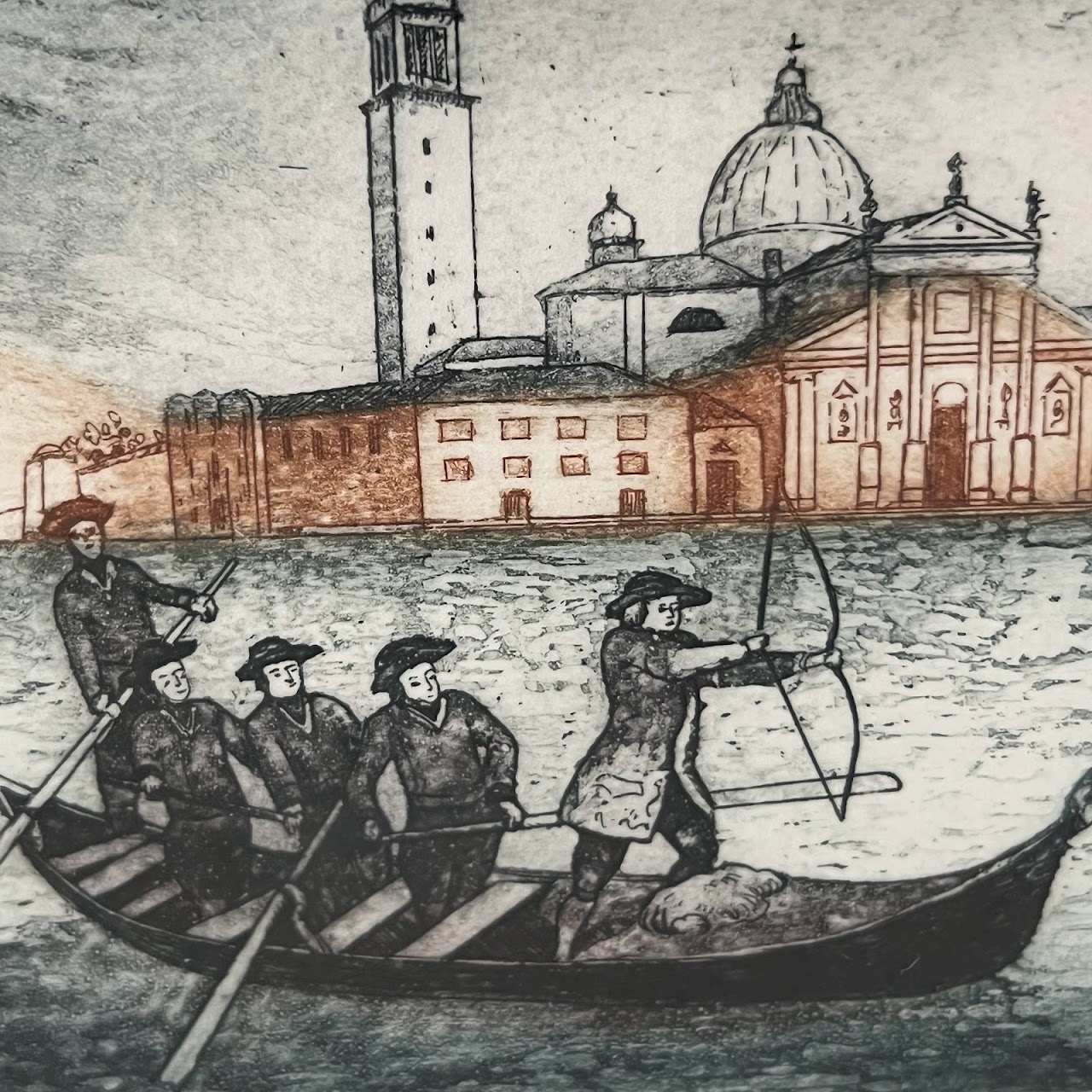 Signed Venetian Etching #1