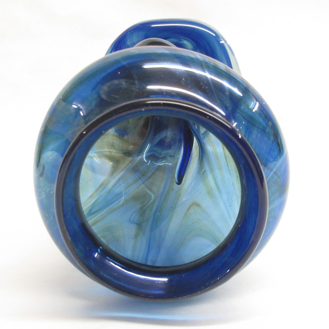 Art Glass Swirl Vase