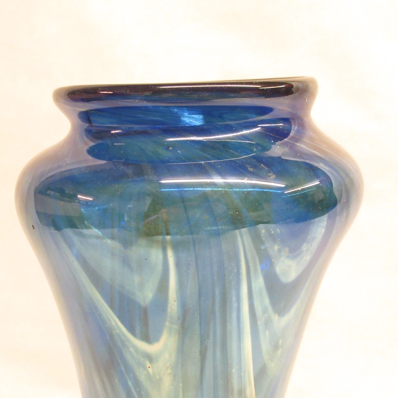 Art Glass Swirl Vase