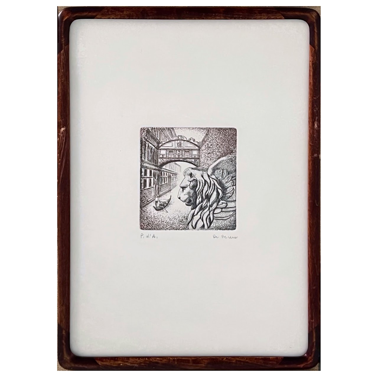 Signed Venetian Etching #3