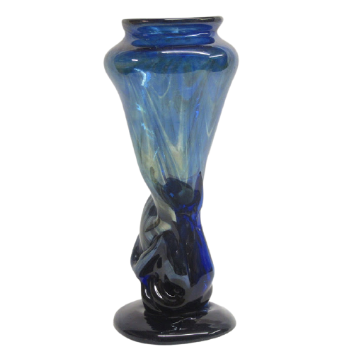 Art Glass Swirl Vase