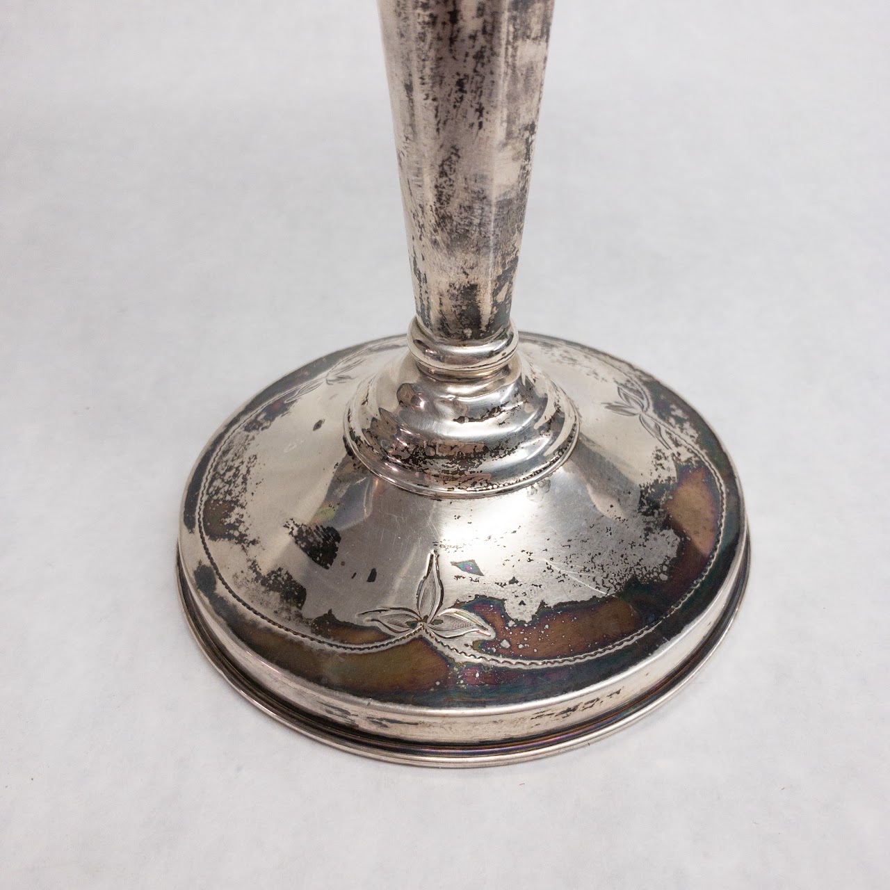 Sterling Silver Trumpet Vase With Weighted Base