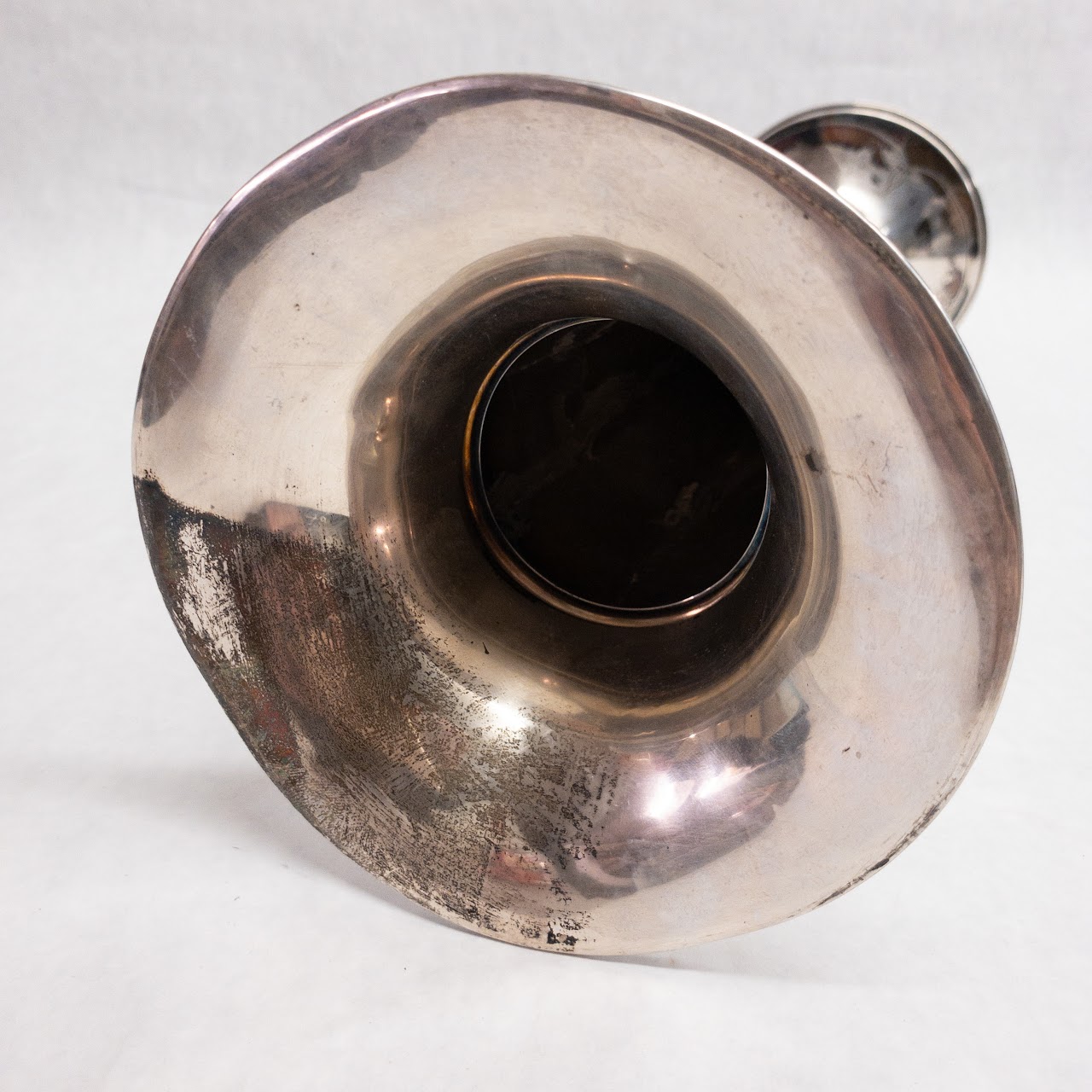 Sterling Silver Trumpet Vase With Weighted Base