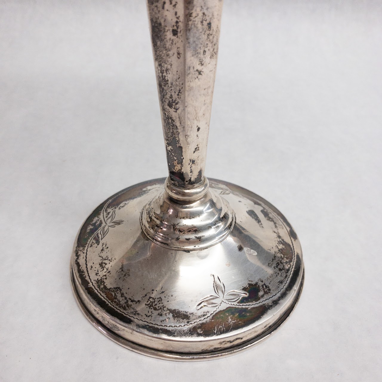 Sterling Silver Trumpet Vase With Weighted Base