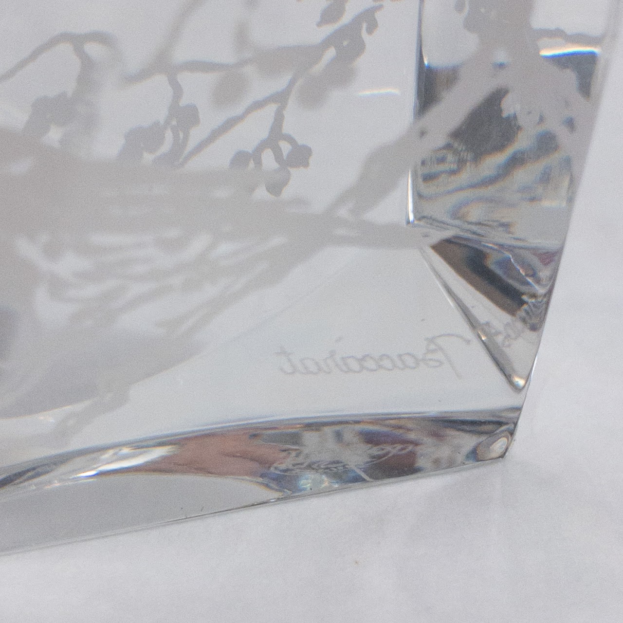 Baccarat Faceted Crystal Paperweight