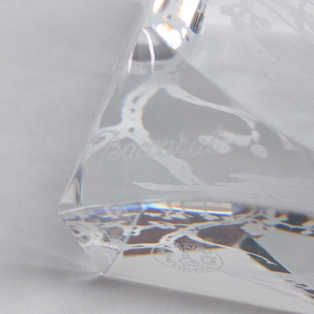 Baccarat Faceted Crystal Paperweight