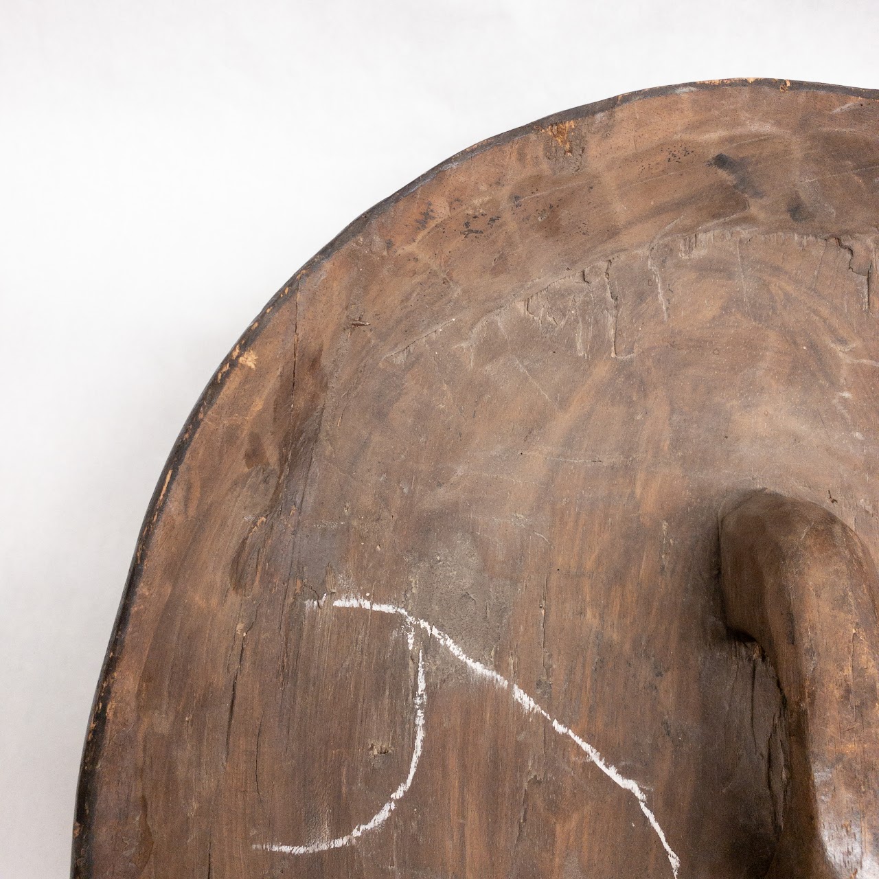 Bamileke Carved Wooden Shield Trio