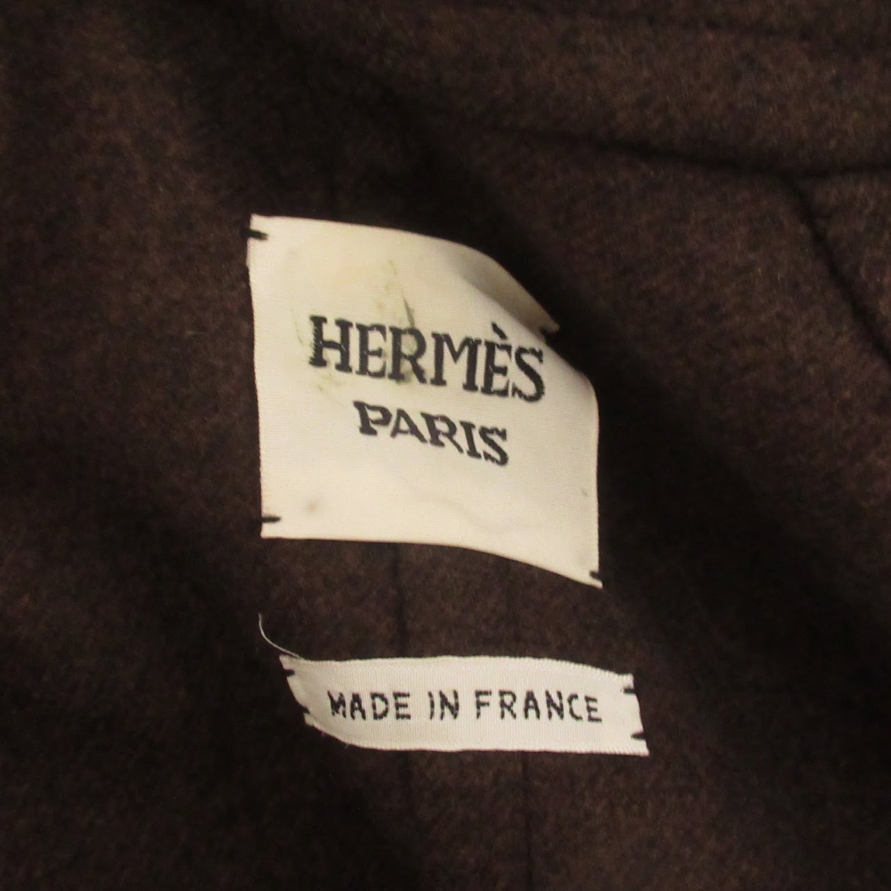 Hermès Brown Cashmere Blend Coat