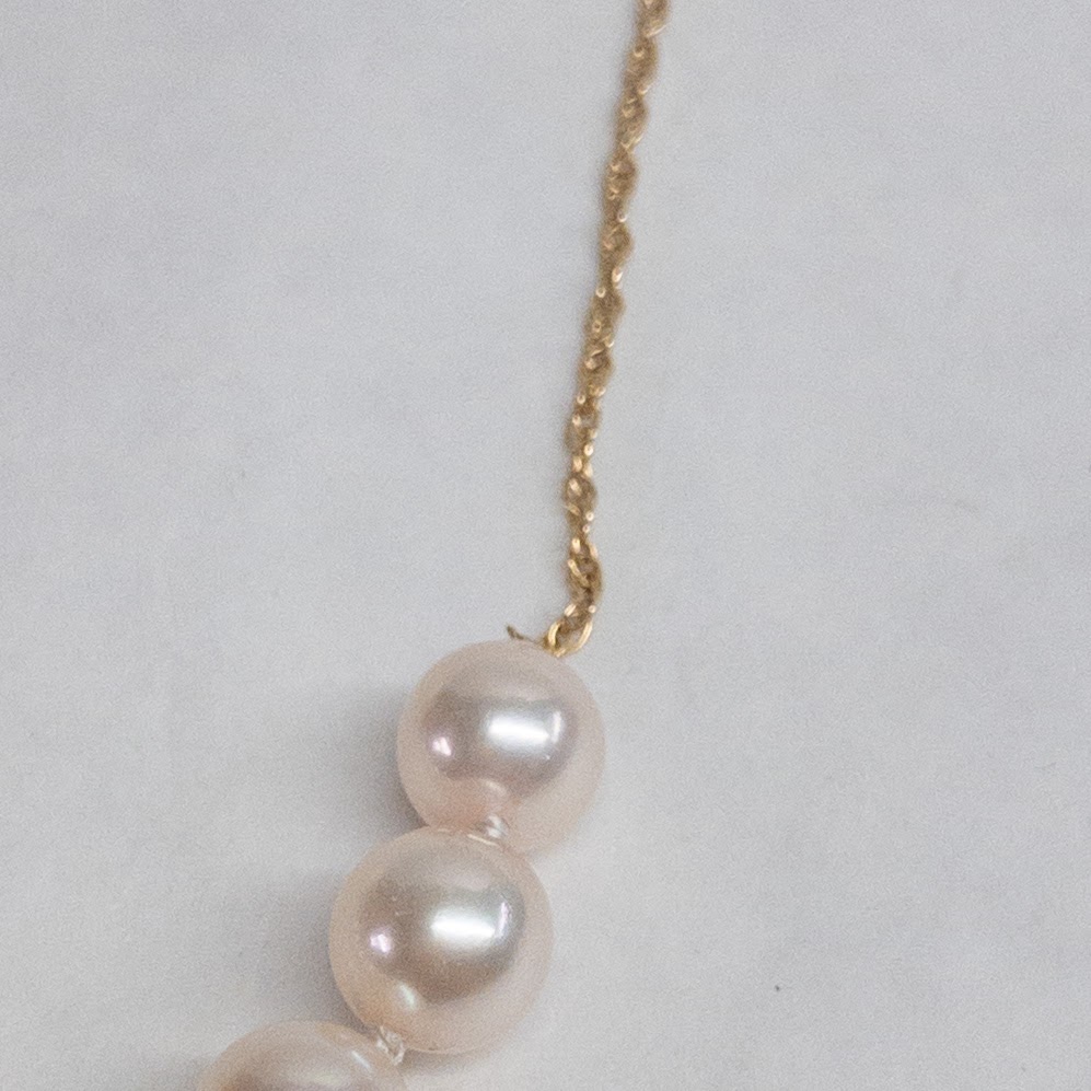 14K Gold Pearl Necklace