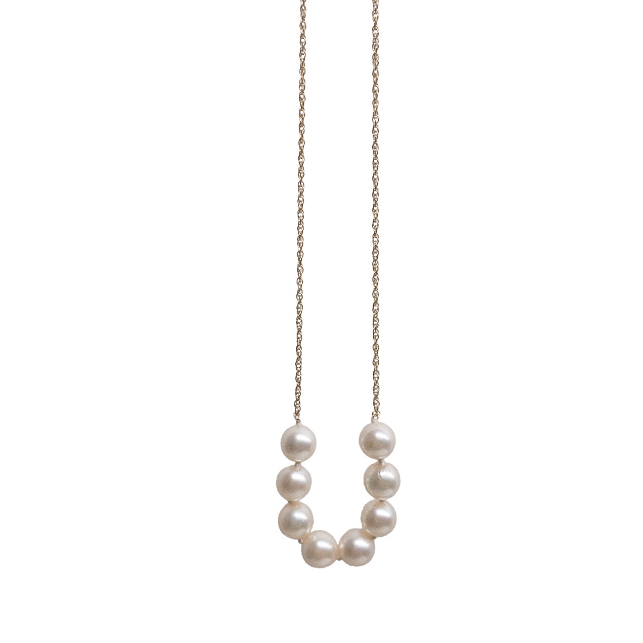 14K Gold Pearl Necklace