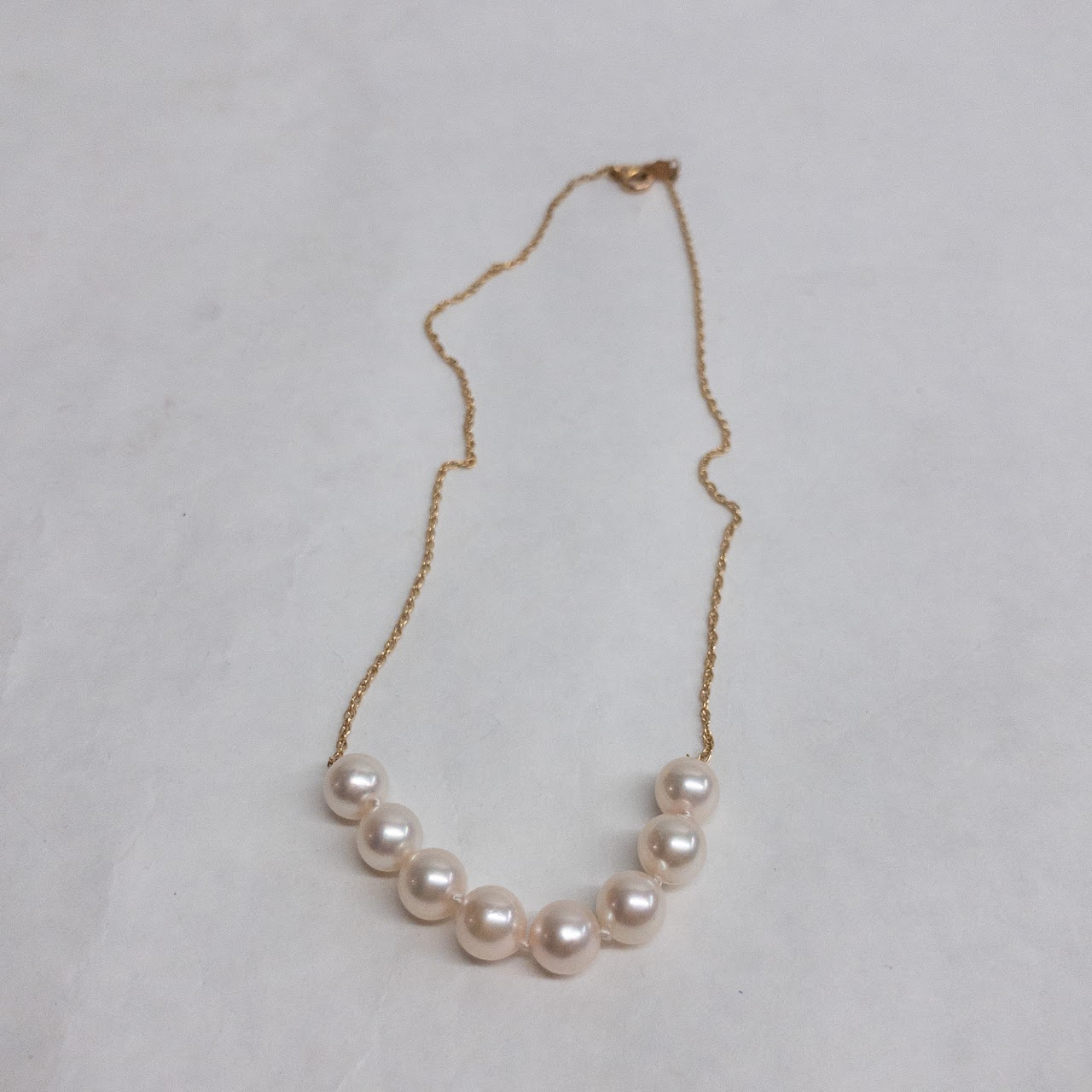 14K Gold Pearl Necklace