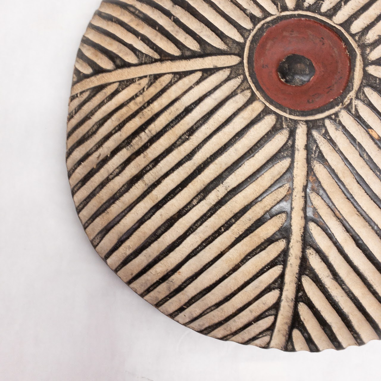 Bamileke Carved Wooden Shield Trio