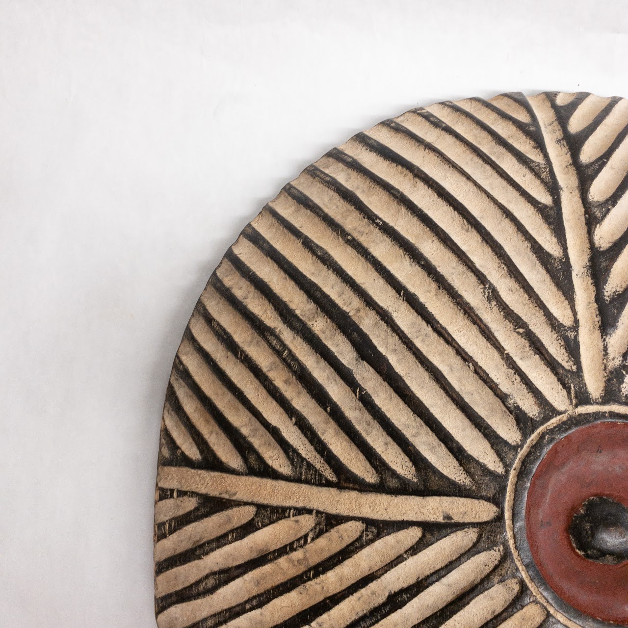 Bamileke Carved Wooden Shield Trio