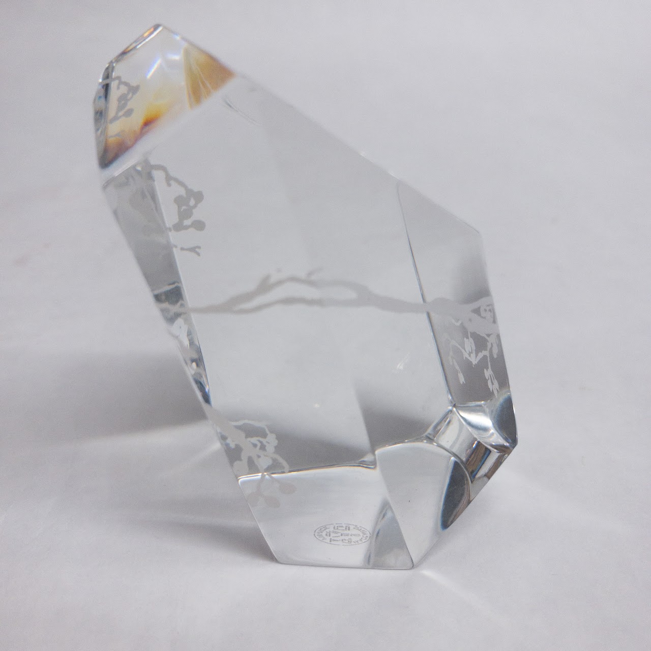 Baccarat Faceted Crystal Paperweight