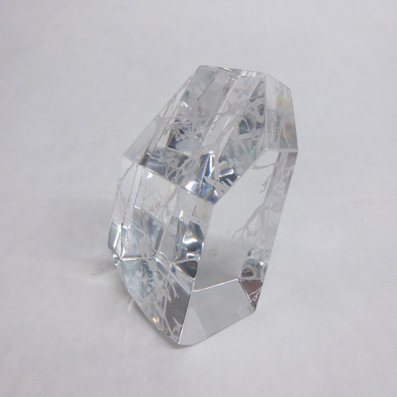 Baccarat Faceted Crystal Paperweight