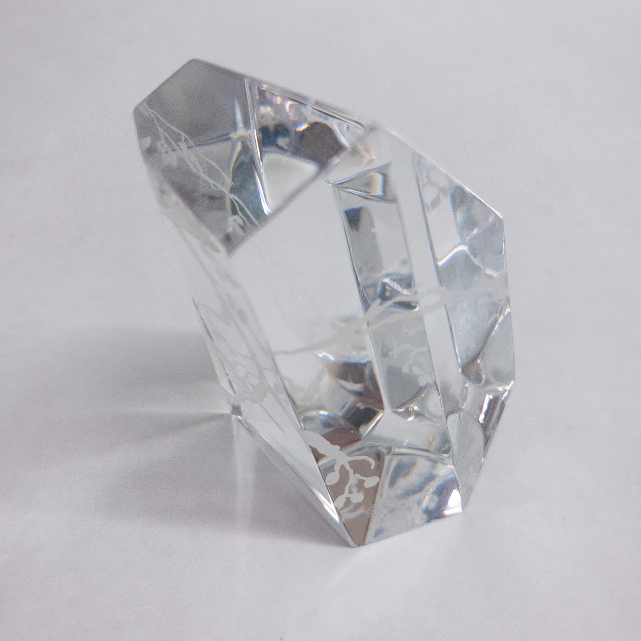 Baccarat Faceted Crystal Paperweight