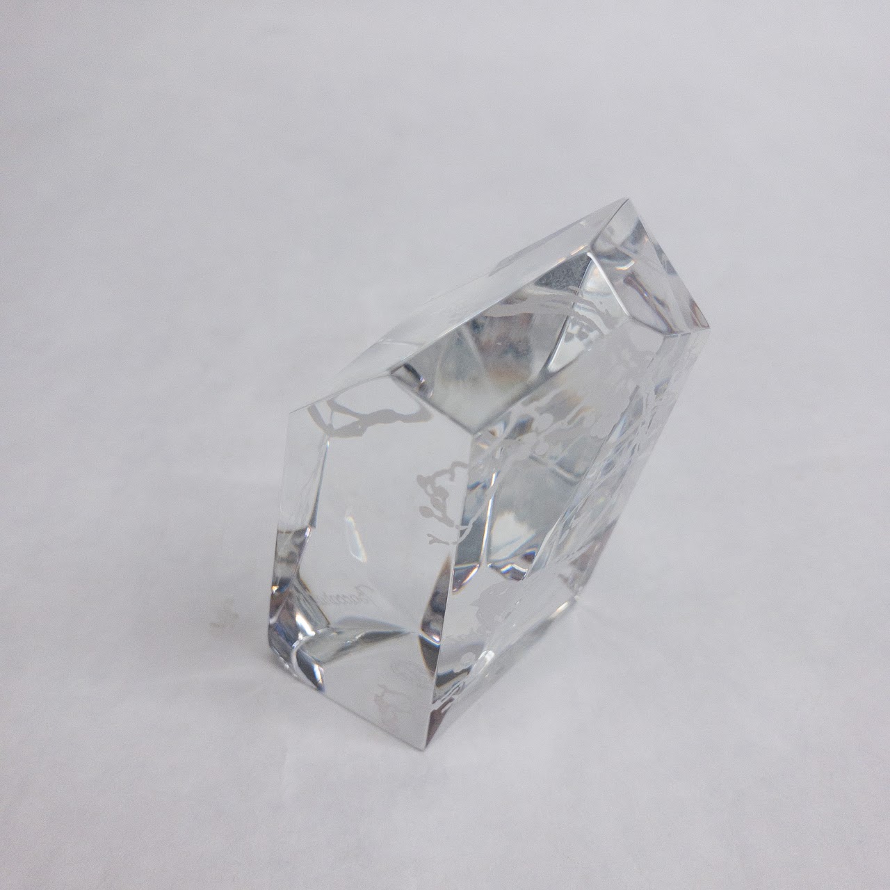 Baccarat Faceted Crystal Paperweight