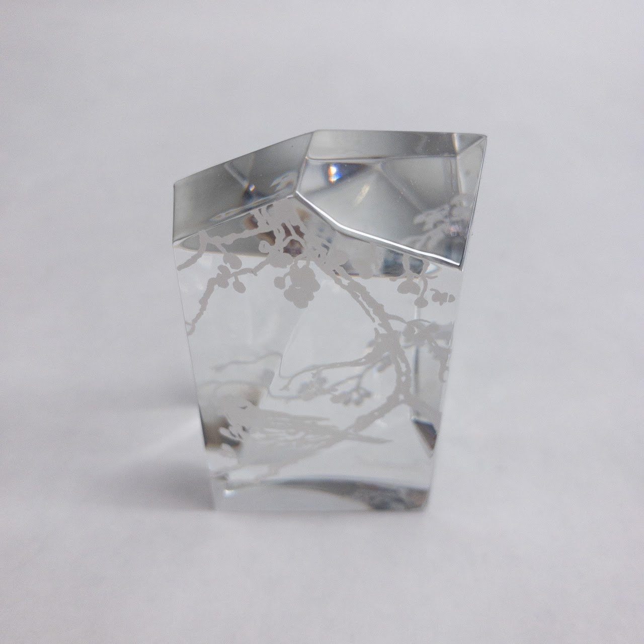 Baccarat Faceted Crystal Paperweight