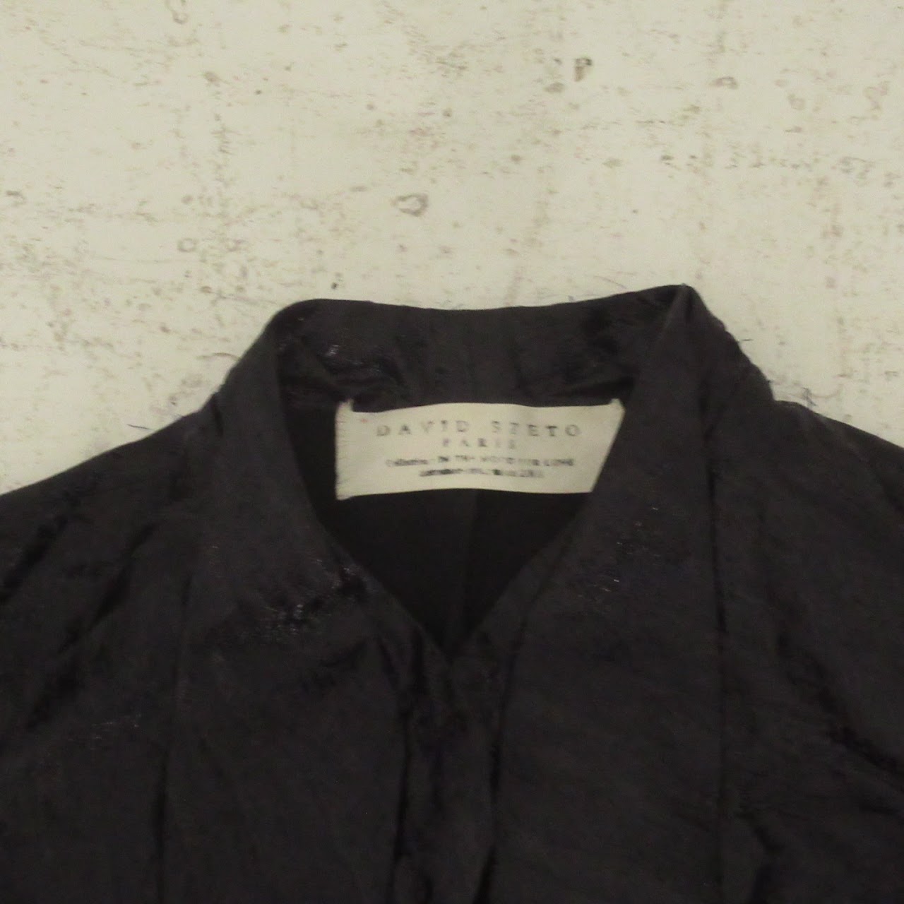 David Szeto Black Textured Jacket