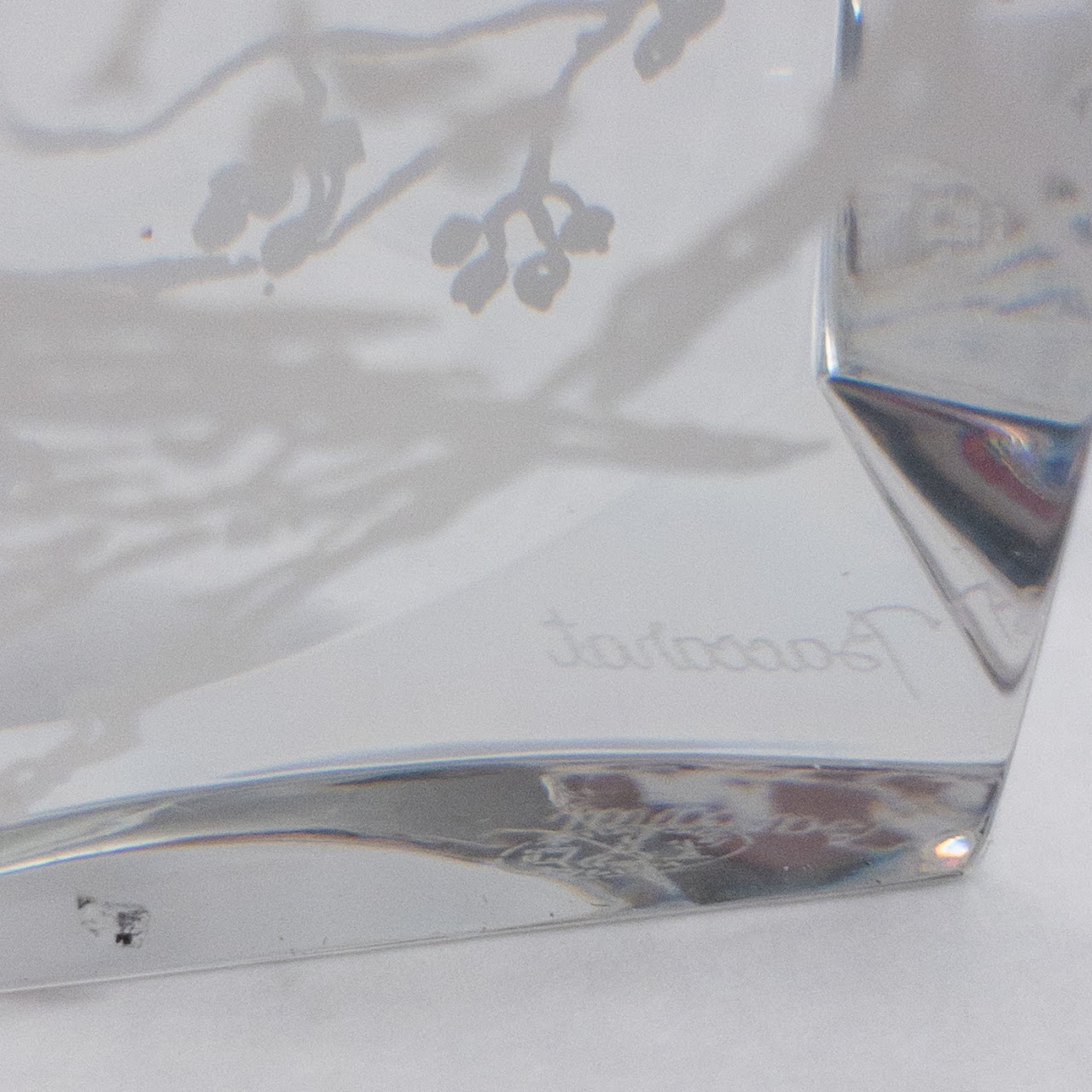 Baccarat Faceted Crystal Paperweight