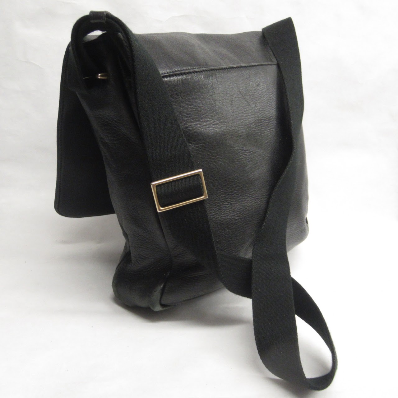 Bally Black Leather Messenger Bag