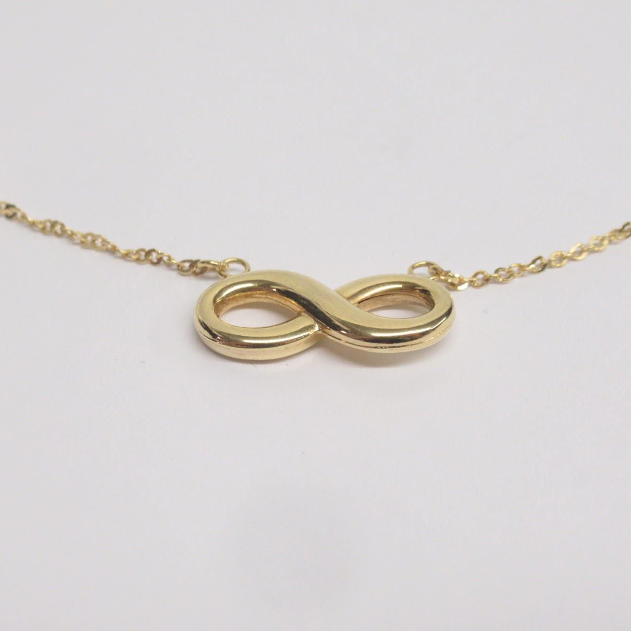 14K Gold Infinity Pendant Necklace