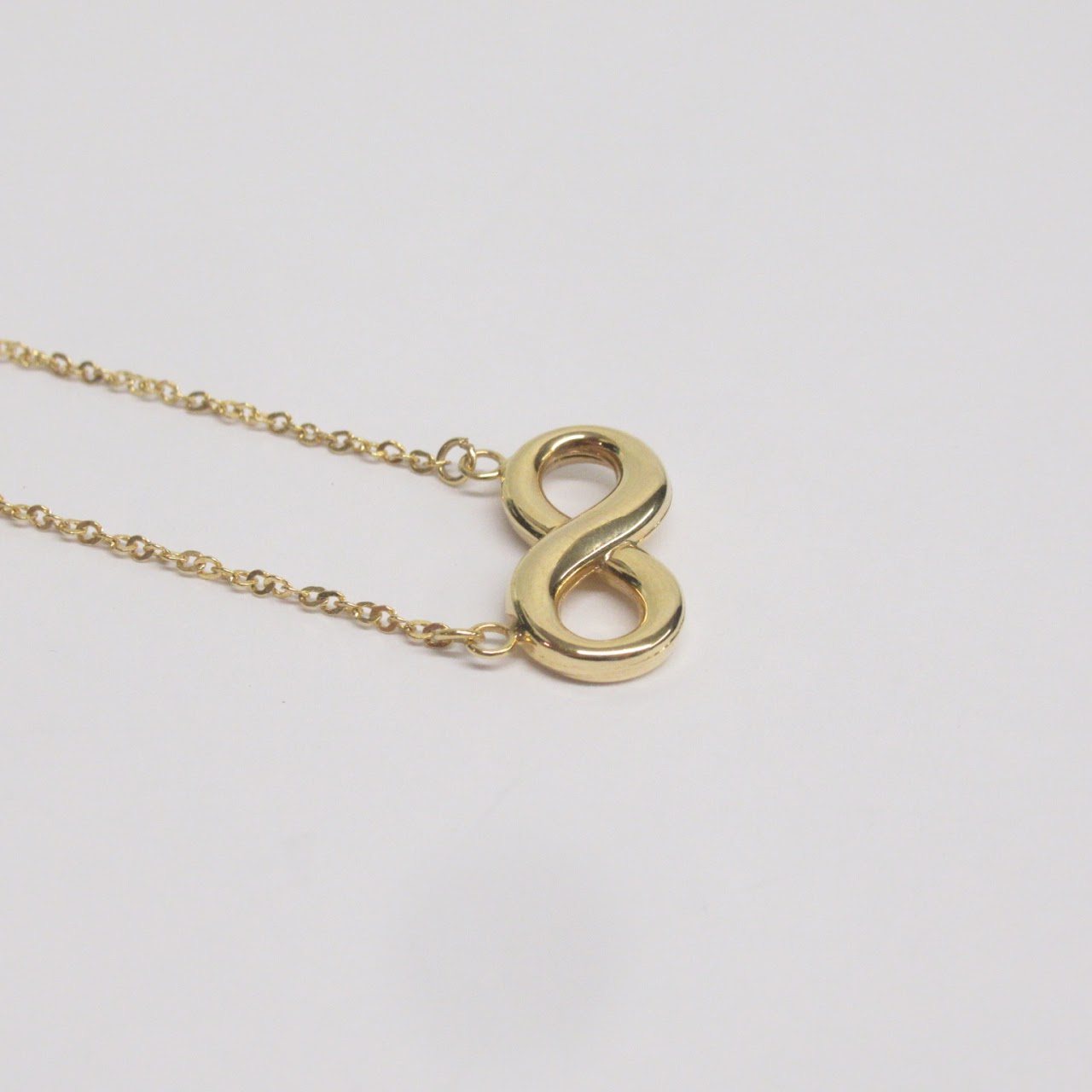 14K Gold Infinity Pendant Necklace