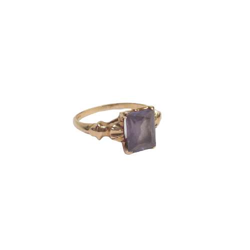 14K Gold and Amethyst Ring