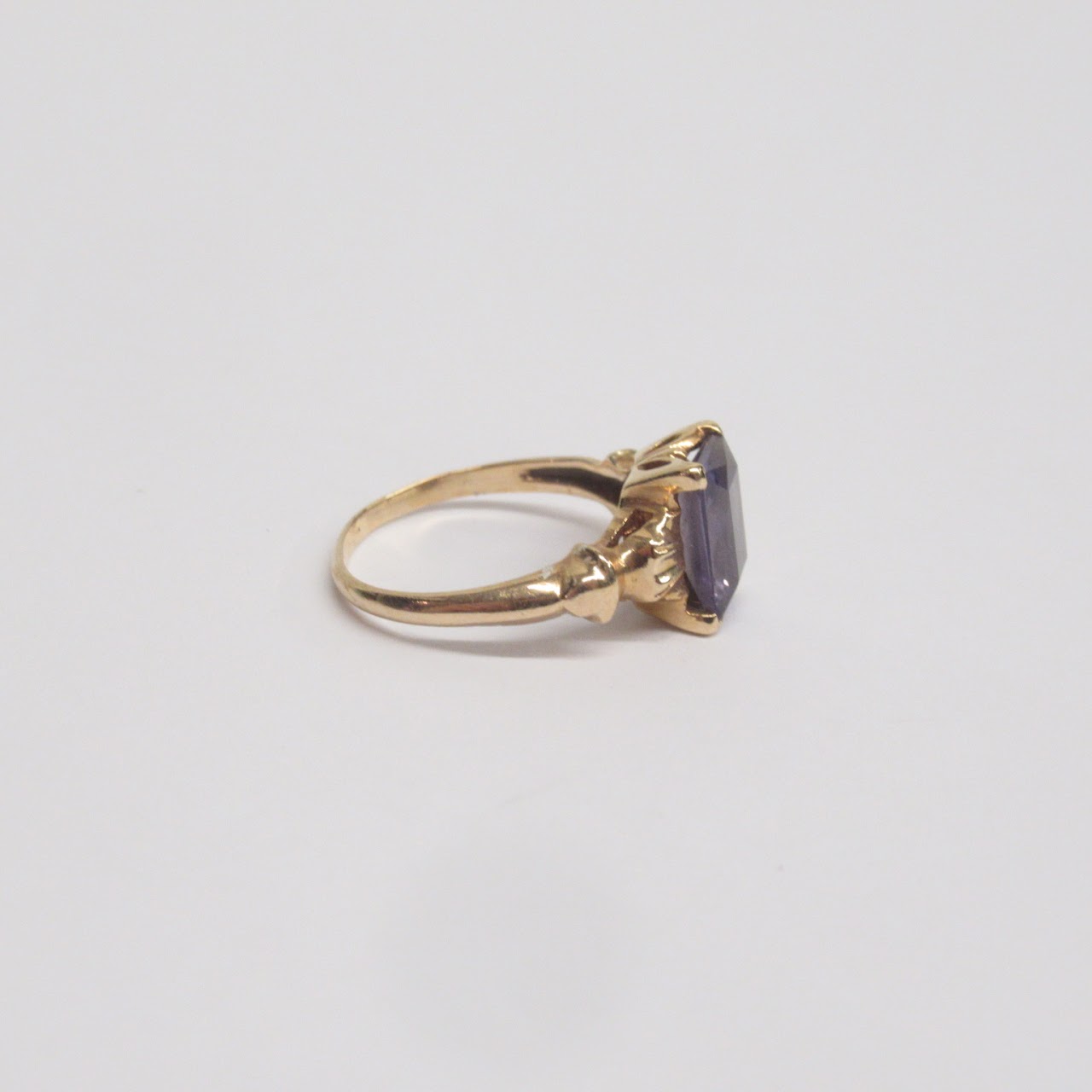 14K Gold and Amethyst Ring