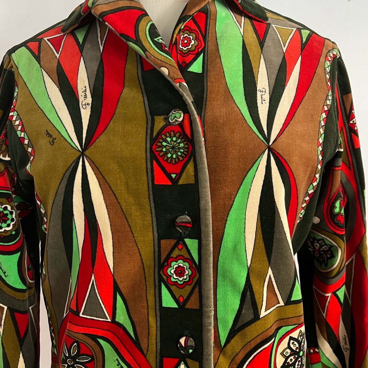 Emilio Pucci for Saks Fifth Avenue Vintage Velvet Jacket