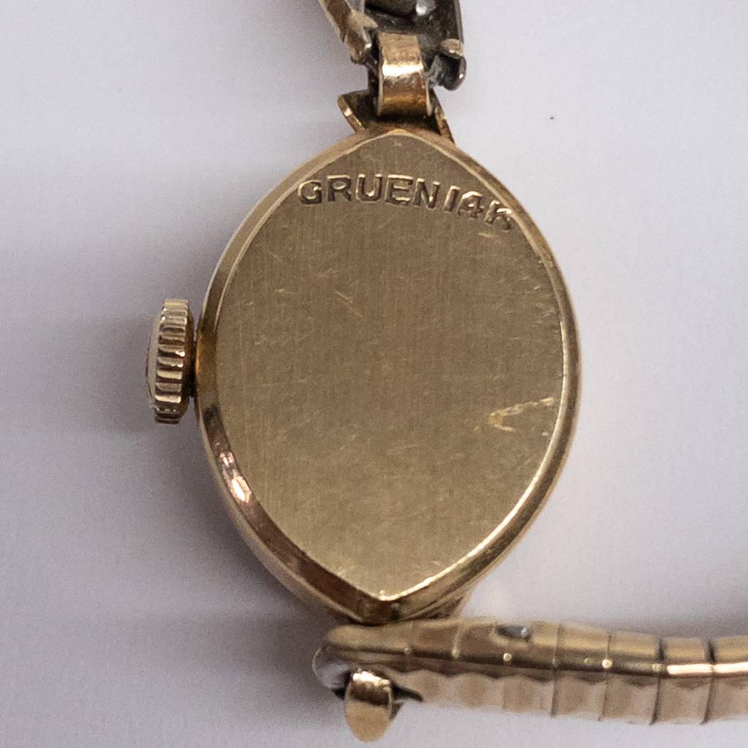 14K Gold Gruen Precision Vintage Watch