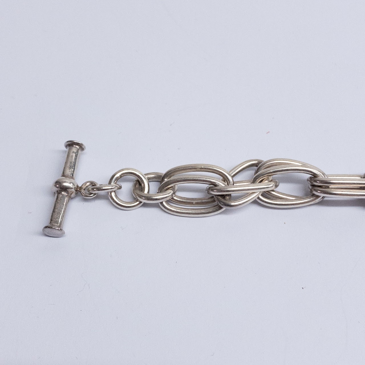 Sterling Silver Double Link Bracelet Pair