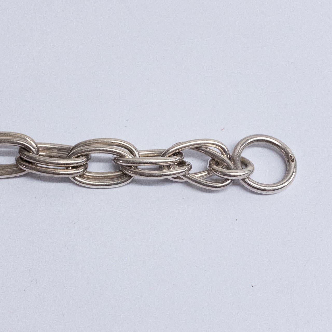 Sterling Silver Double Link Bracelet Pair