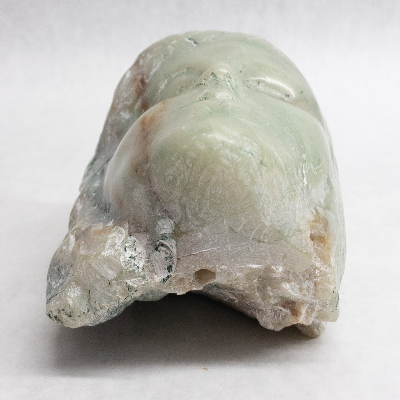 Green Marble Carved Face