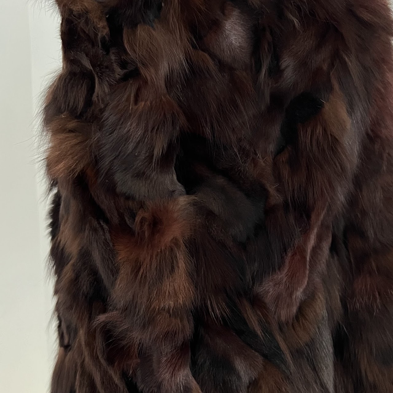 Mink and Rabbit Patchwork Fur Coat