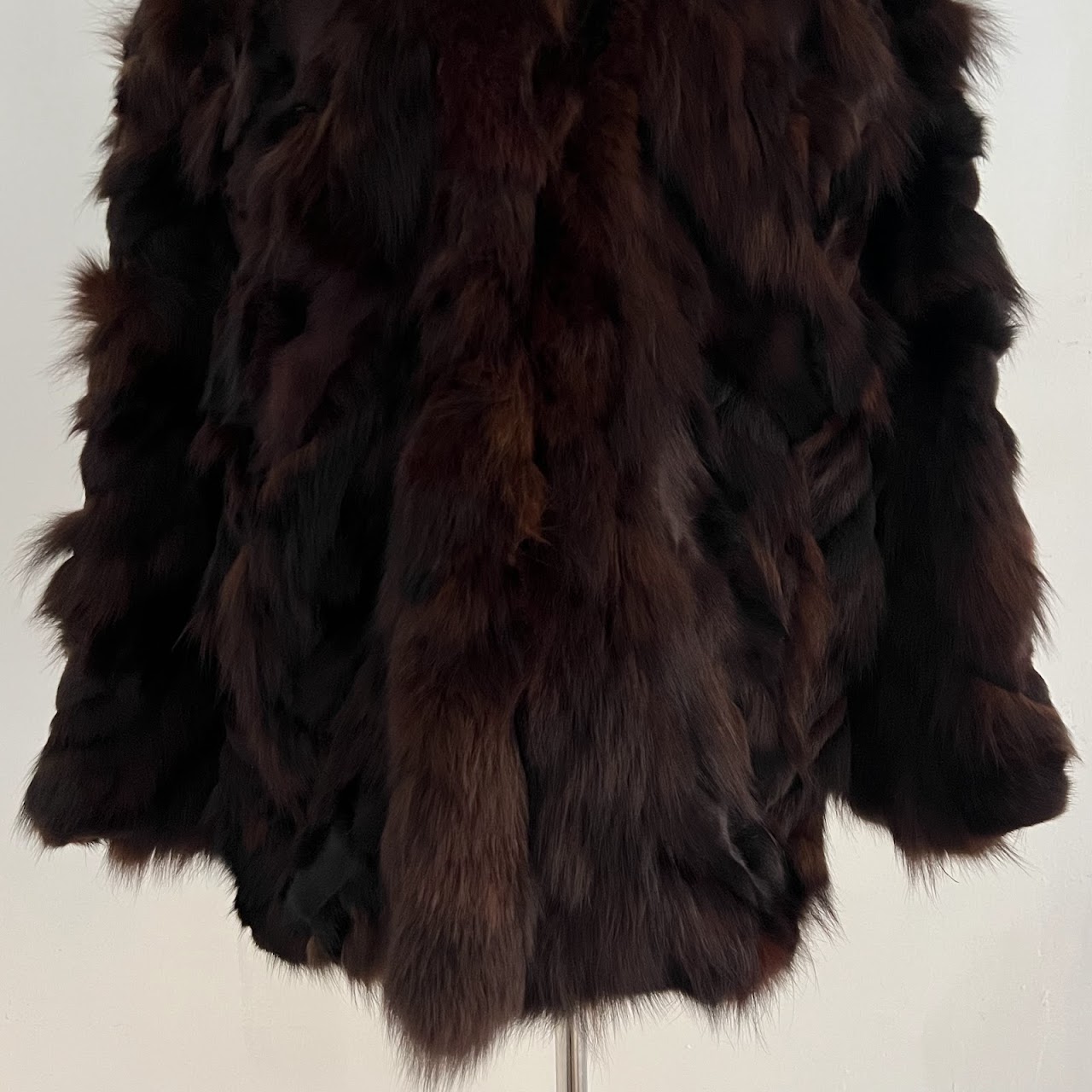 Mink and Rabbit Patchwork Fur Coat