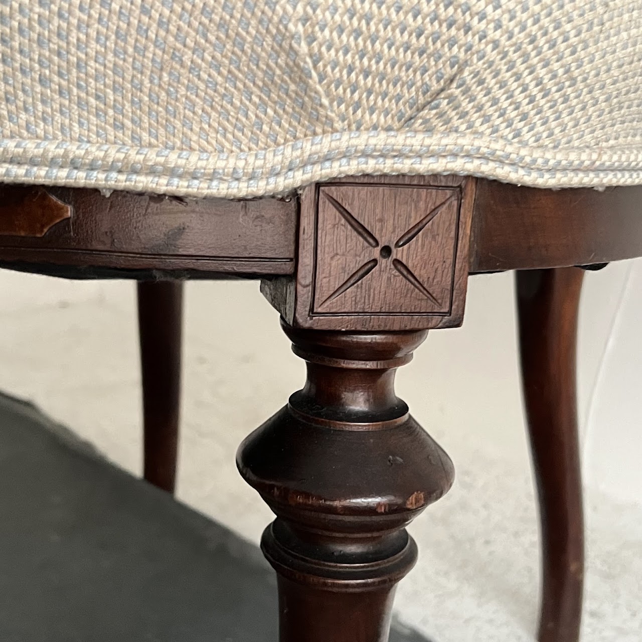 Eastlake Victorian Walnut Parlor Chair Pair