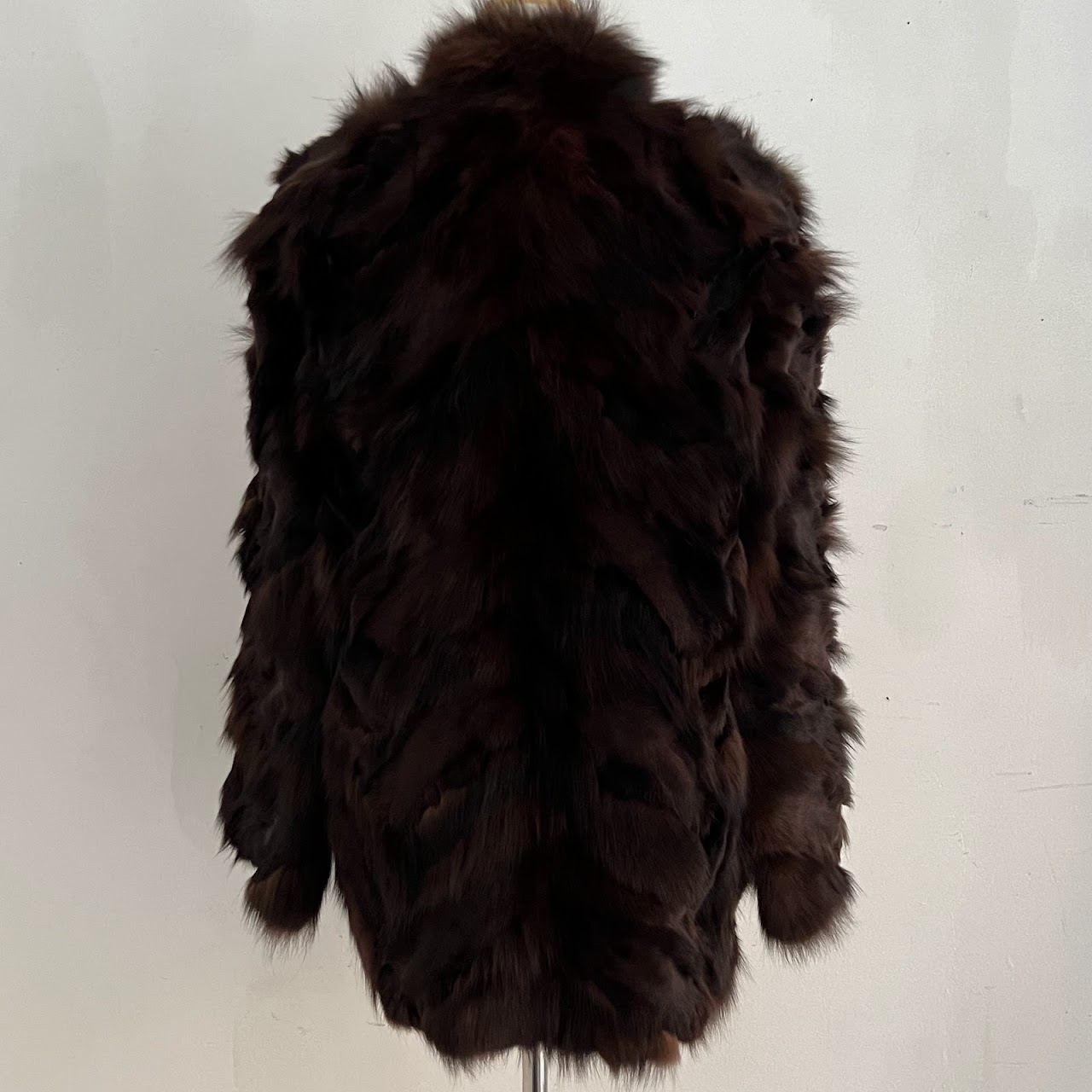 Mink and Rabbit Patchwork Fur Coat