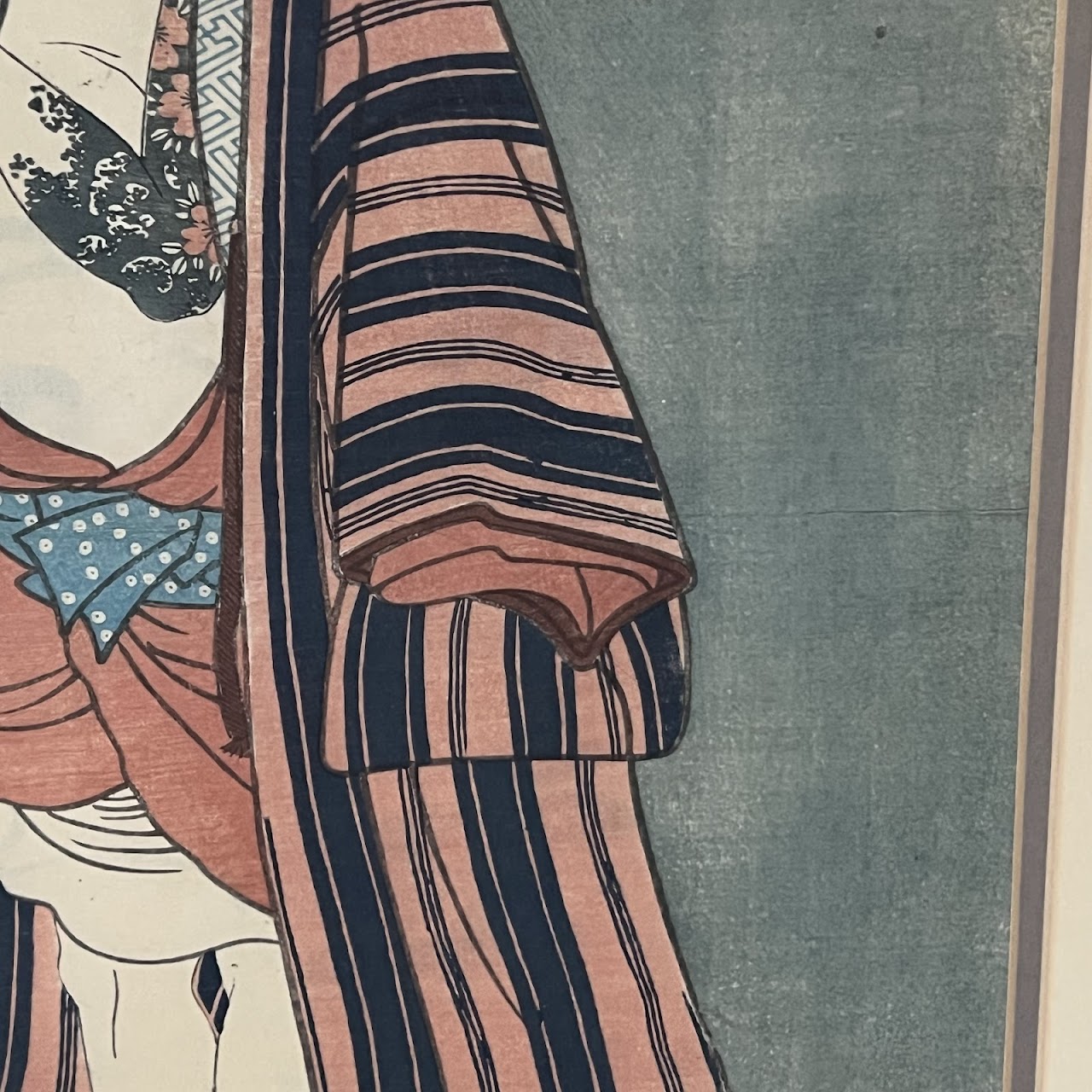 Utagawa Kunitsuna II 'Kabuki Actors...' Japanese Woodblock Print Pair