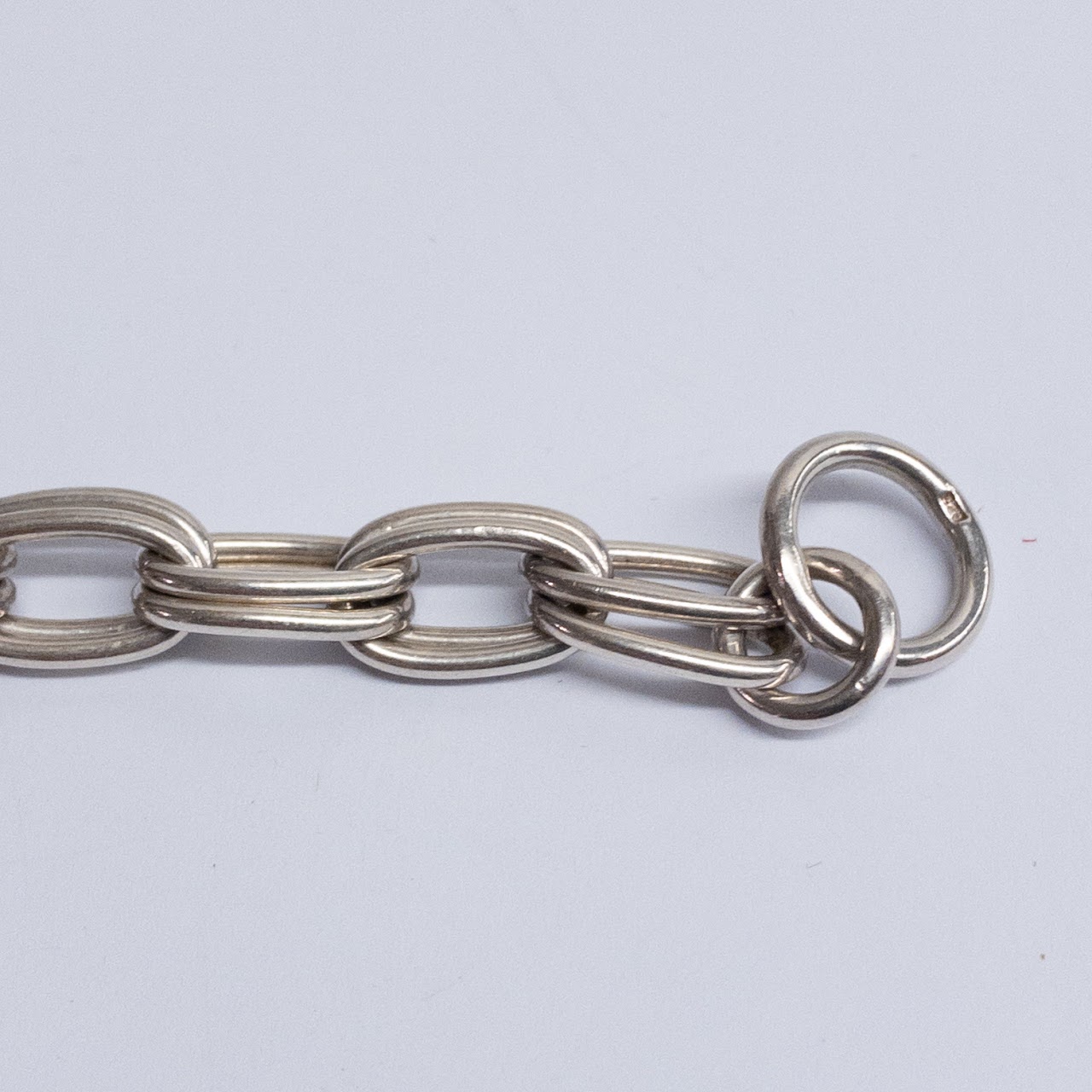 Sterling Silver Double Link Bracelet Pair