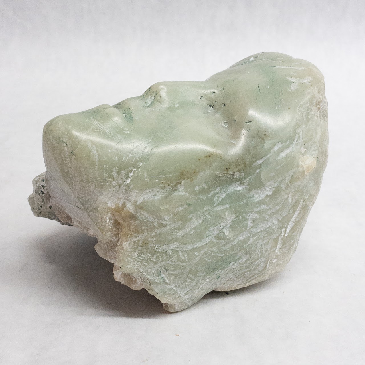 Green Marble Carved Face