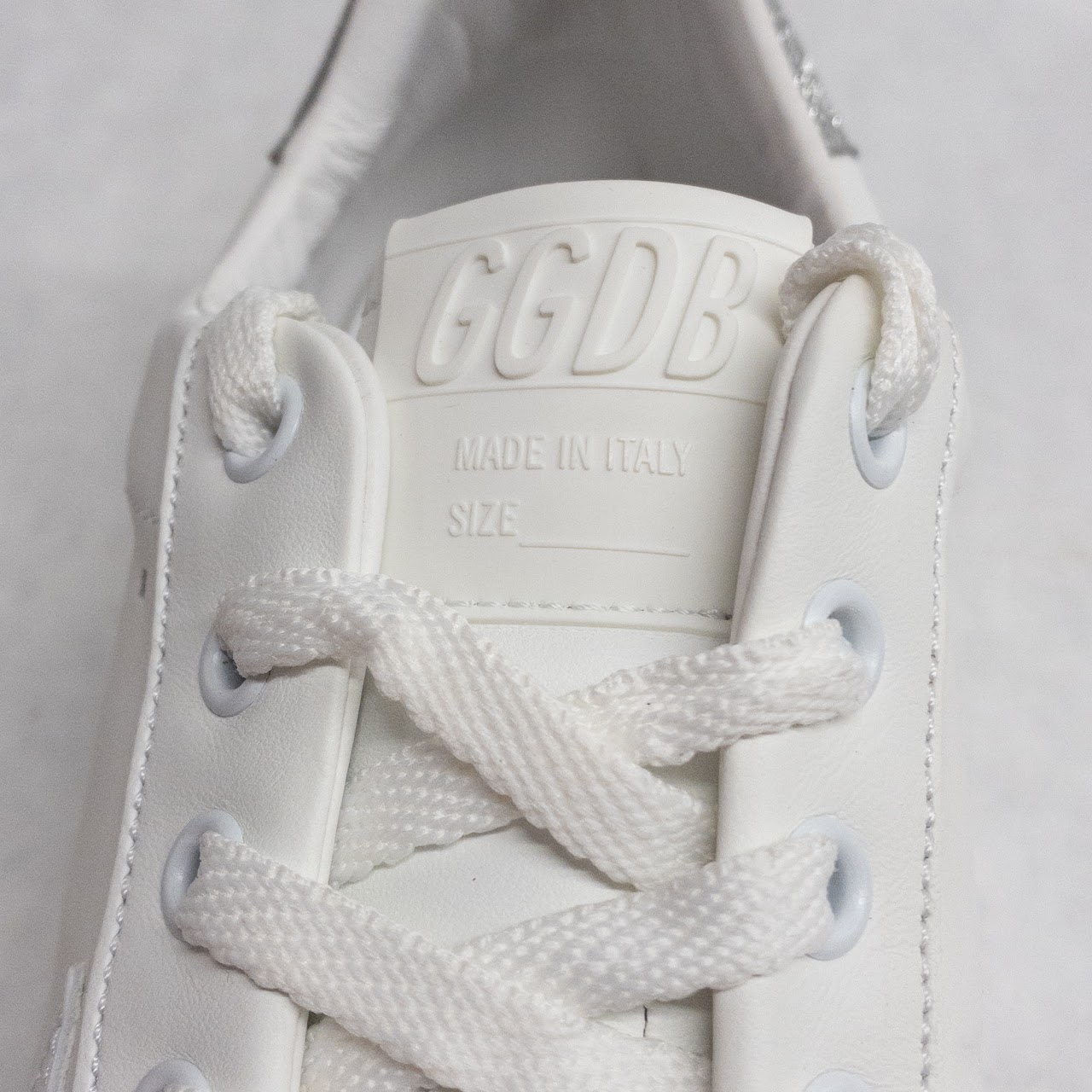 Golden Goose NEW Pure New White and Silver Sneakers