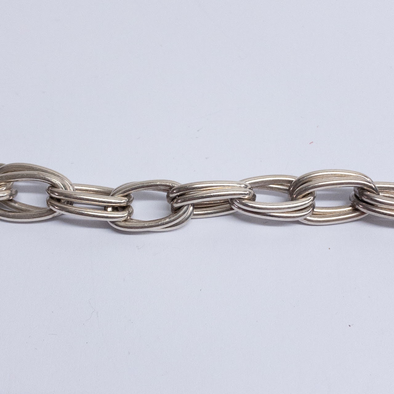 Sterling Silver Double Link Bracelet Pair