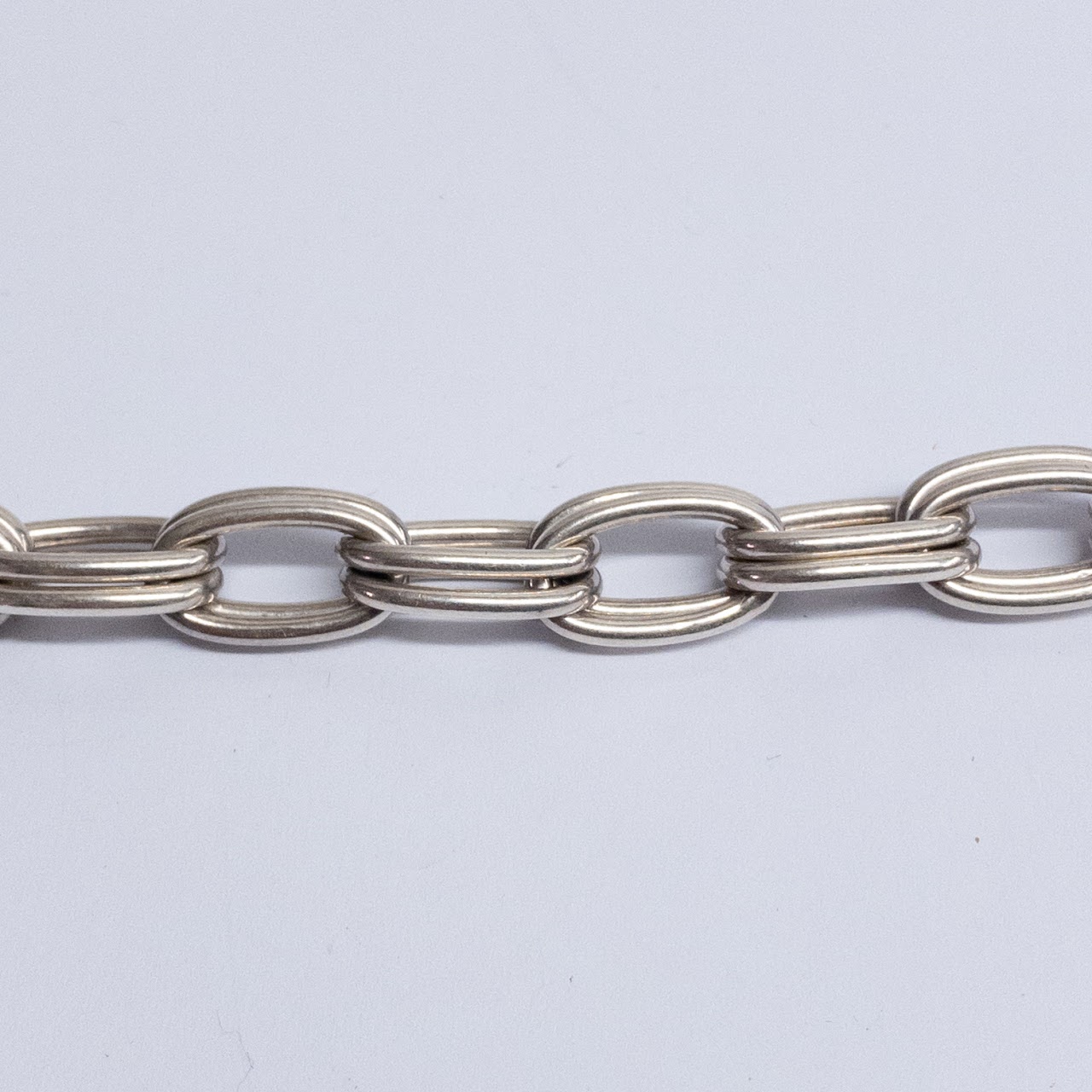 Sterling Silver Double Link Bracelet Pair