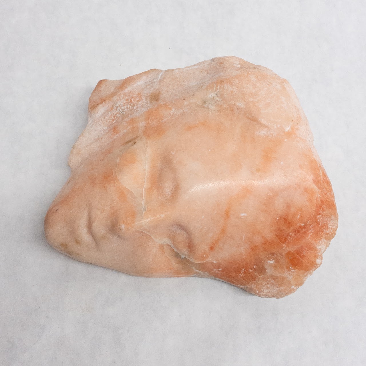 Pink Marble Carved Face