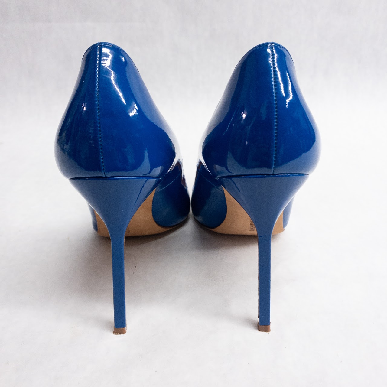 Manolo Blahnik Electric Blue Patent Leather Pumps