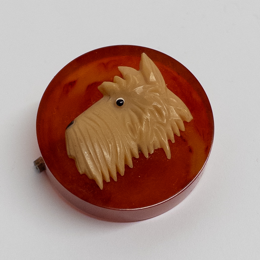 Vintage Bakelite Scottish Terrier Brooch