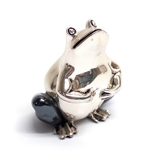 Sterling Silver Clad Hazorfim Frog Miniature