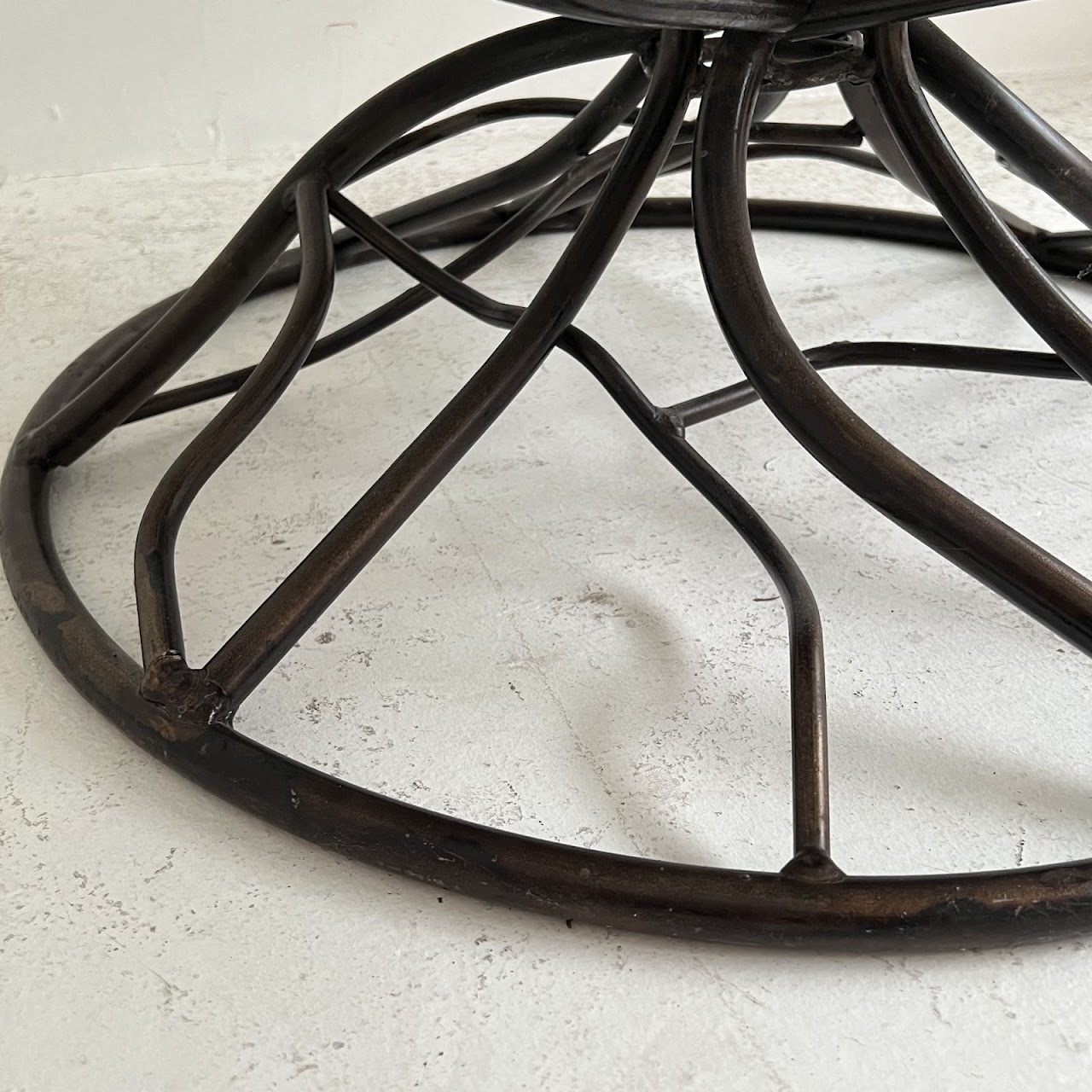 Modern Bronzed Iron Tree Root Cocktail Table